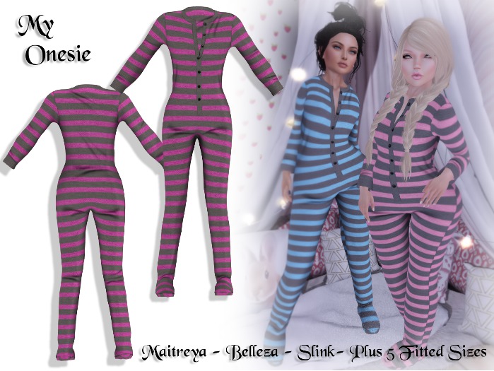 pink striped onesie