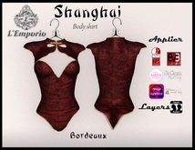 L'Emporio ::* Shanghai*:: Bordeaux -BodyShirt with Applier-