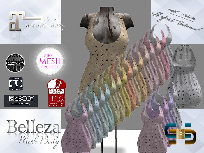 [ IBAN ] MESH DRESS CUTI / MAITREYA / TMP / BELLEZA HUD DRIVEN