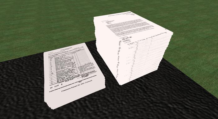 Mesh Paper Piles