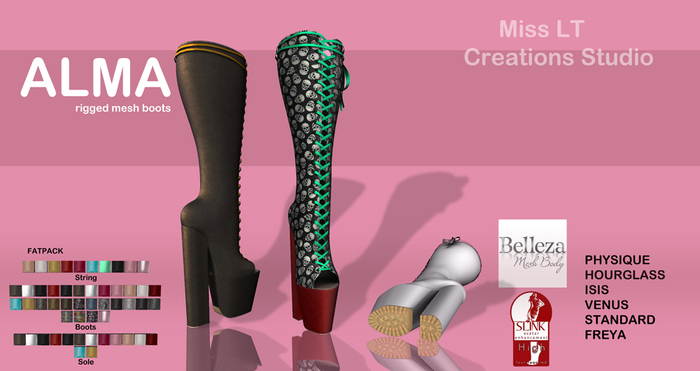 :# MLT Alma Riggboots - SLINK,PHYSIC,VENUS,HOURGLASS,FREYA,ISIS