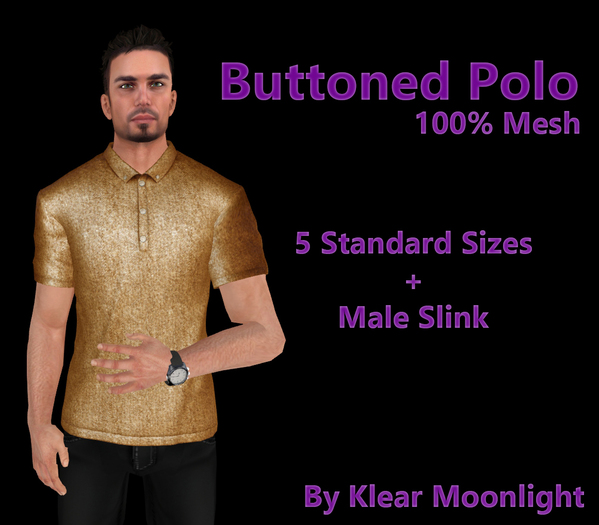 Buttoned Polo -Orange