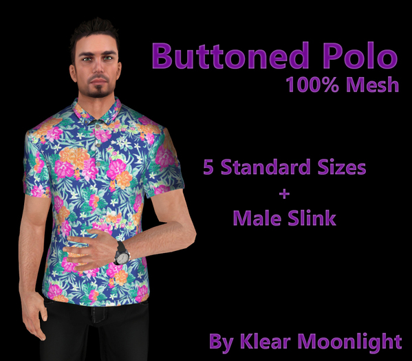 Buttoned Polo -Hawaii Print 4