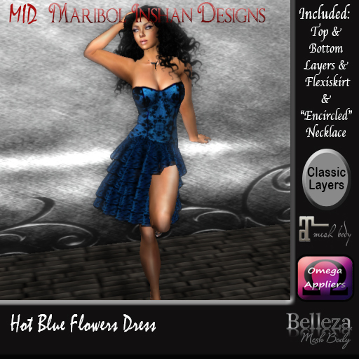 *MID*  Blue  Flower & Hot 