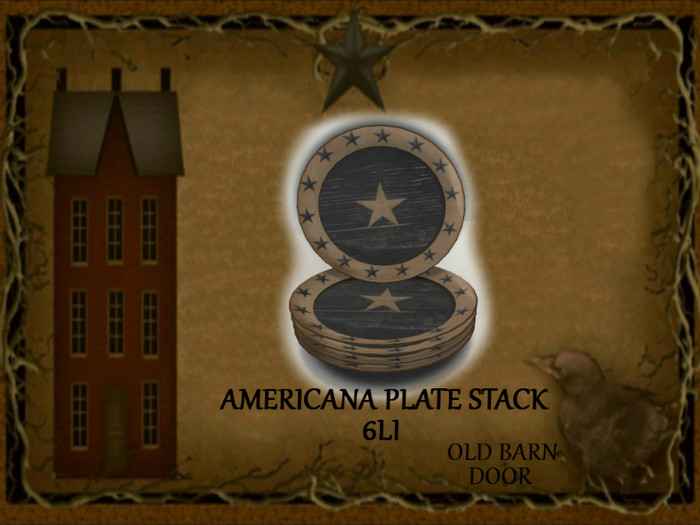 {OLD BARN DOOR} AMERICANA PLATE STACK