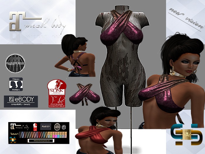 [ IBAN ] MESH HALTER TOP HEL MAITREYA // SLINK HUD DRIVEN