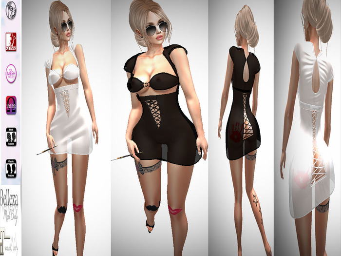 FIRU_FITTED_SLINK_TMP_FANTAZI DRESS4
