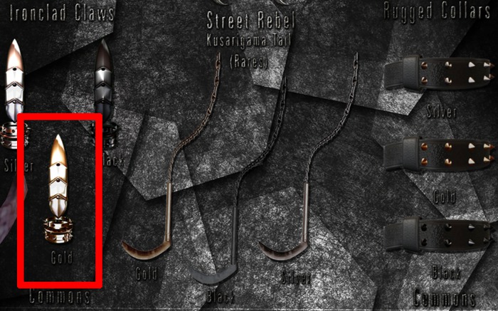 [CX] Ironclad Claws (Gold)