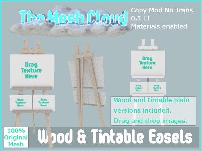 [TMC] Mesh 3 Image Easel Wood and Tintable Plain Picture Photo Frame Copy