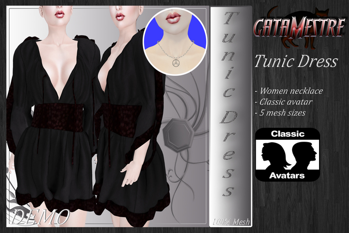 ::GATAMESTRE:: Mesh Tunic Dress - DEMO