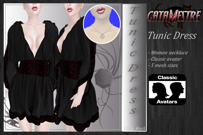 ::GATAMESTRE:: Mesh Tunic Dress