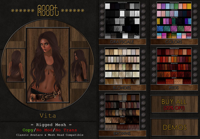 > Asset < Vita Hair Megapack