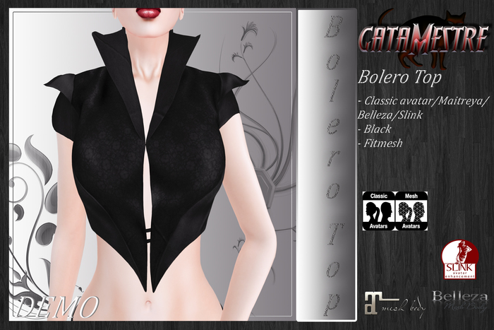 ::GATAMESTRE:: FITMESH - Bolero Top - DEMO