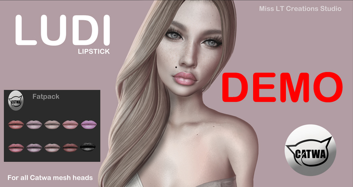 :: MLT DEMO LUDI LIPSTICK FOR CATWA MESH HEAD