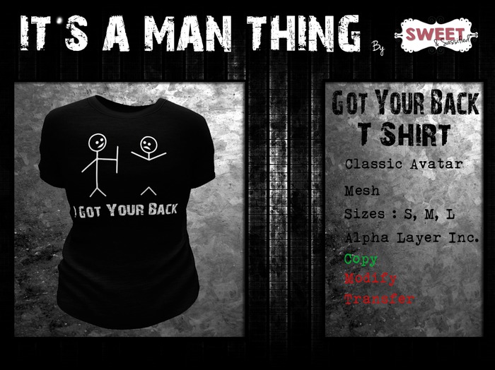 It's A Man Thing - Got Your Back