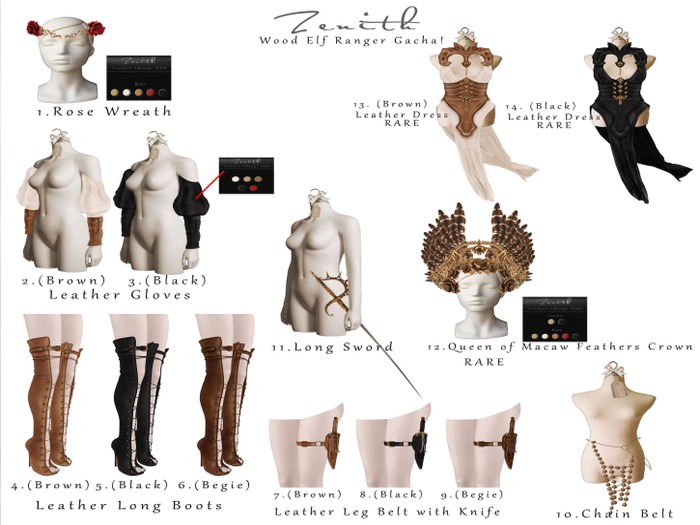 =Zenith=Wood Elf Ranger Rose Wreath