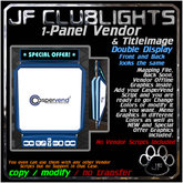 JF LED Double Display 1 Panel Vendor w Title Box
