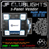 JF LED Double Display 5 Panel Vendor Box
