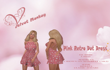 .:TVM:. Pink Retro Dot Dress Box