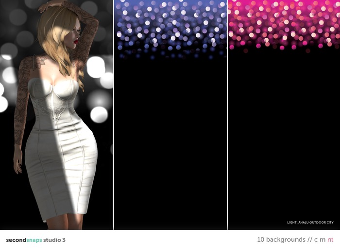 Black Bokeh Backgrounds for SecondSnaps Studio 3