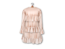 {amiable}Mesh Tiered Frilly Short One-piece_Pink