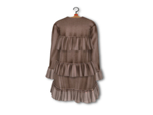{amiable}Mesh Tiered Frilly Short One-piece_Brown