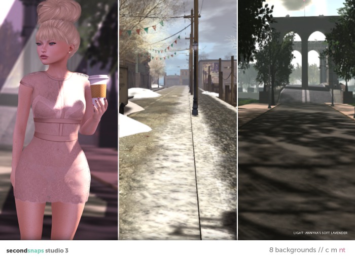 Second Life Scene Backgrounds for SecondSnaps Studio 3