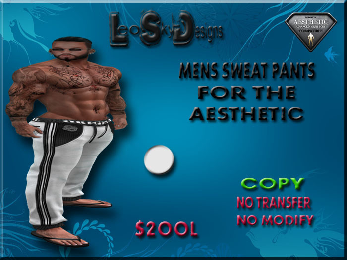 LSD - WHITE SWEAT PANTS (AESTHETIC) BAG