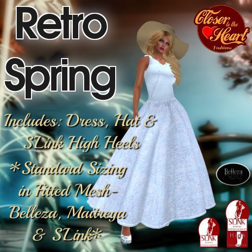 Retro Spring Dress Outfit - Chambray***