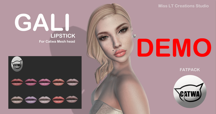:: MLT DEMO GALI LIPSTICK FOR CATWA MESH HEAD