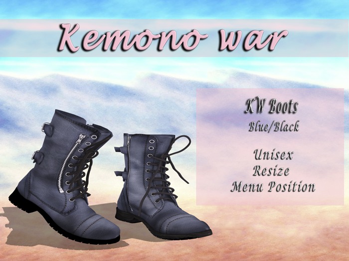 KW - BOOTS BLUE - BLACK