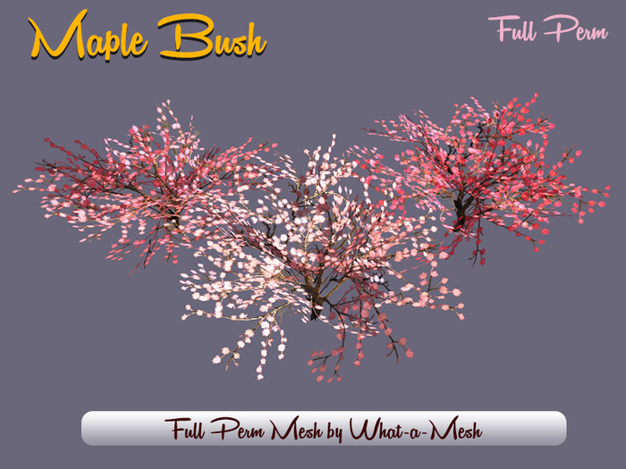 [WaM] Japanese Maple Bushes - Full Perm Mesh