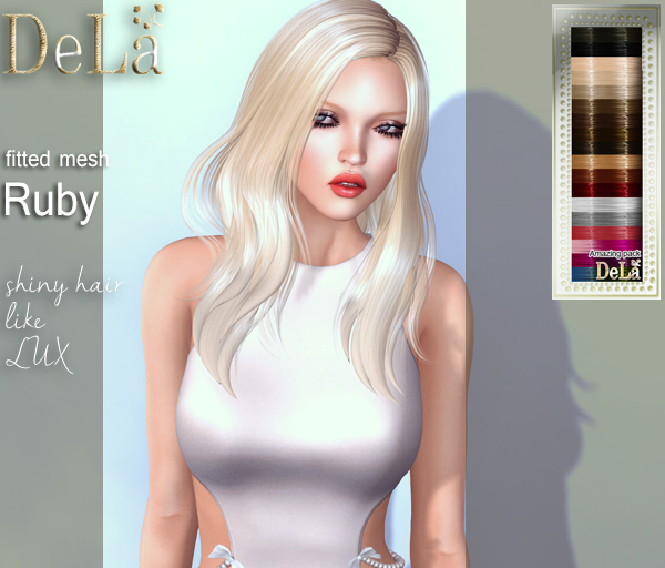 =DeLa*= Mesh Hair "Ruby" Amazing pack