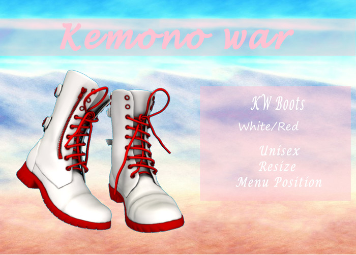 Boots - Colorful Details <Red>