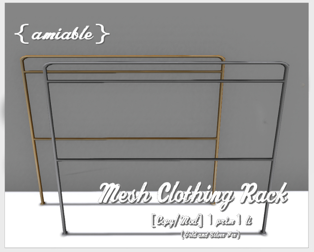 {amiable}Mesh Clothing Rack02