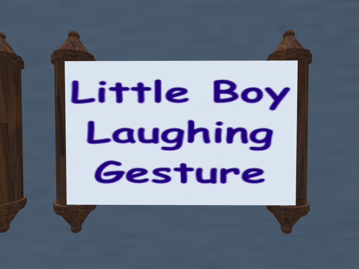 Little Boy Laughing Gesture