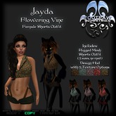[FPI] Jayda Flowering Vine- Rigged Mesh 5 in 1 Shorts with Suspenders & Halter Top Outfit with Customize Hud