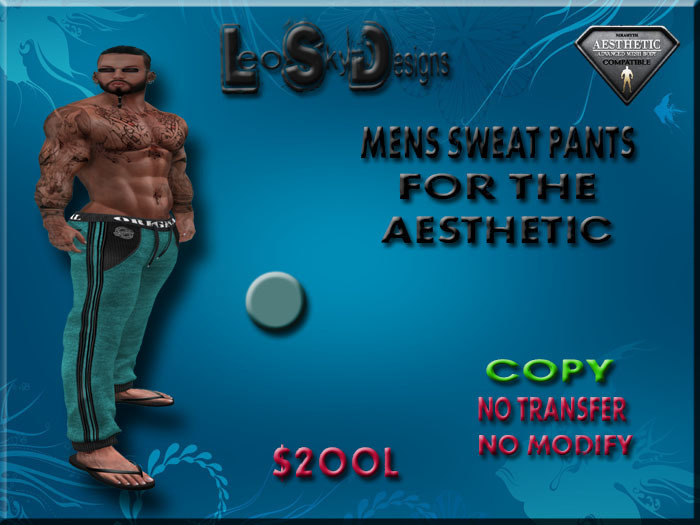 LSD - TEAL SWEAT PANTS (AESTHETIC) BAG