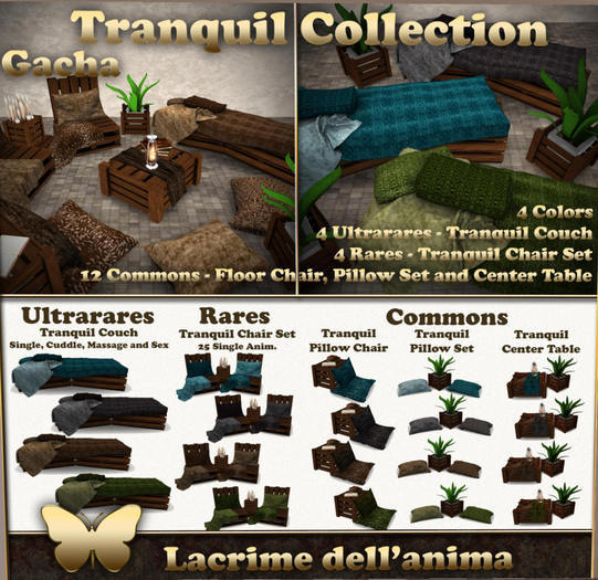 (BOX) Tranquil Center Table Set - Brown