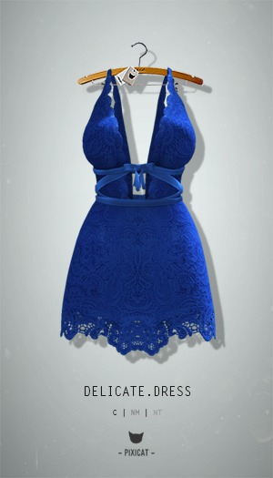 -Pixicat- Delicate Dress (Blue)