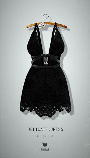 -Pixicat- Delicate.Dress (Black)