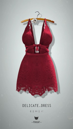 -Pixicat- Delicate.Dress (Red)
