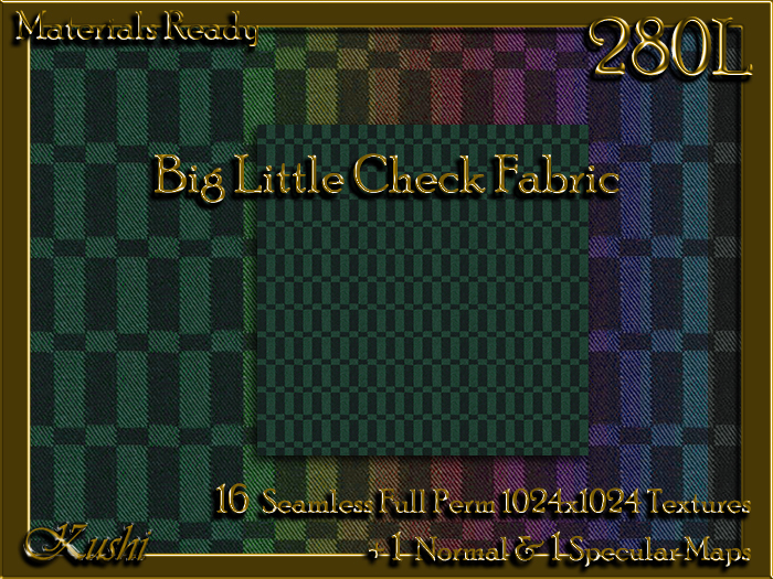 Big Little Check Seamless Fabric Textures twill plaid