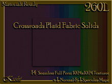 !Kushi! CrossroadsPlaidSOLID Textures -WEAR TO UNPACK