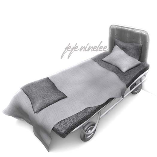 !six o'clock! wheeled bed - RARE