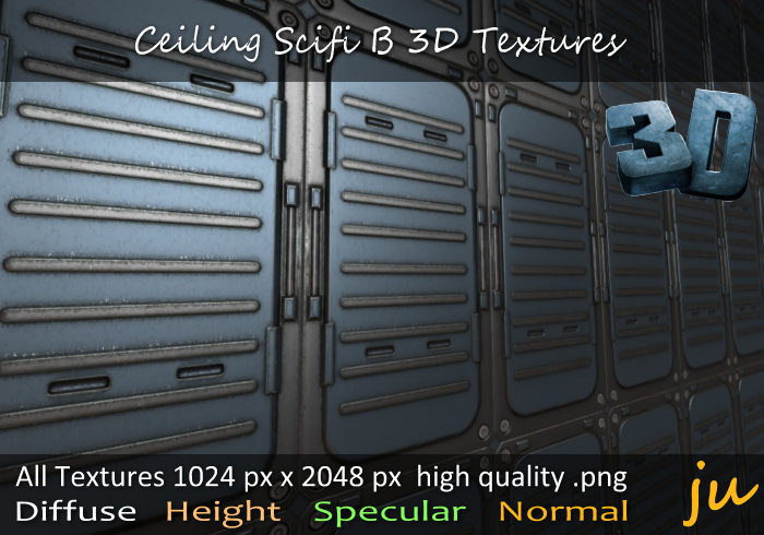 JU Ceiling Scifi B 3D Textures Full Perm