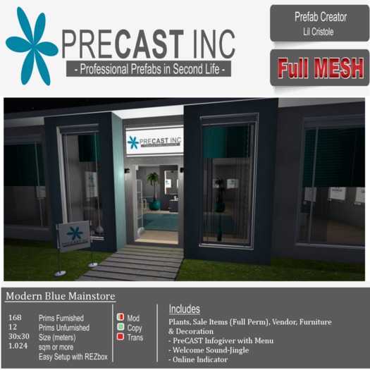 PreCAST Inc. - Modern Blue Store