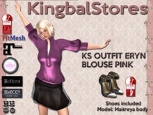 250 KS OUTFIT ERYN BLOUSE PINK