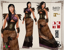 C&N Medieval dress Iscah Pink (mesh body compatible)