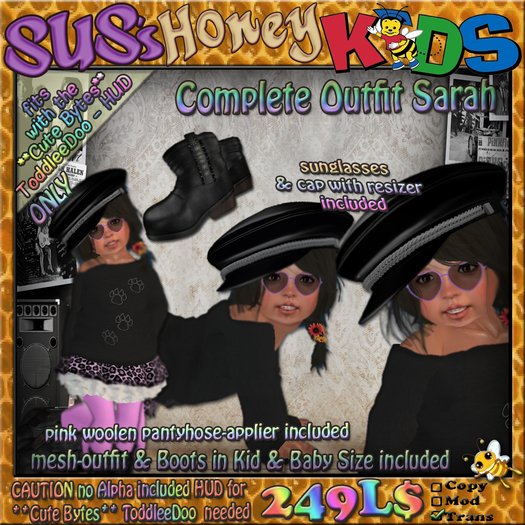 SUS HoneyKids Complete Outfit Sarah